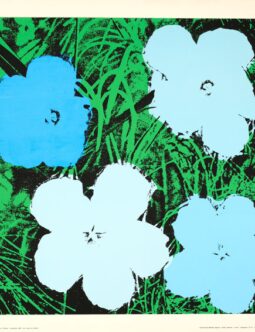 "Flowers" (Blue) by Andy Warhol 1970 Nouvelles Images Editors French printing Original Authentic