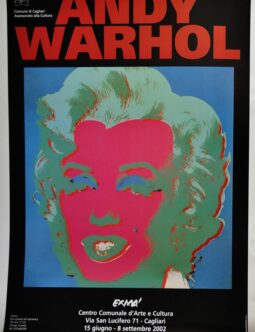 ANDY WARHOL EXMA VINTAGE POP ART POSTER MARILYN MONROE ON LINEN Original Authentic