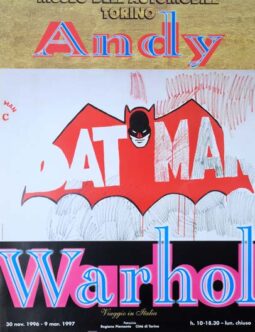 ANDY WARHOL Batman 1997 ORIGINAL VINTAGE POP ART POSTER ON LINEN
