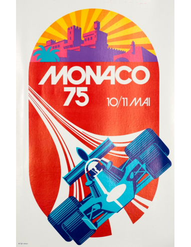1975 Grand Prix Automobile of Monaco by Michael Turner on linen