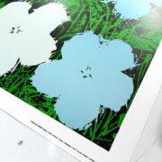 "Flowers" (Blue) by Andy Warhol 1970 Nouvelles Images Editors French printing Original Authentic