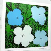"Flowers" (Blue) by Andy Warhol 1970 Nouvelles Images Editors French printing Original Authentic