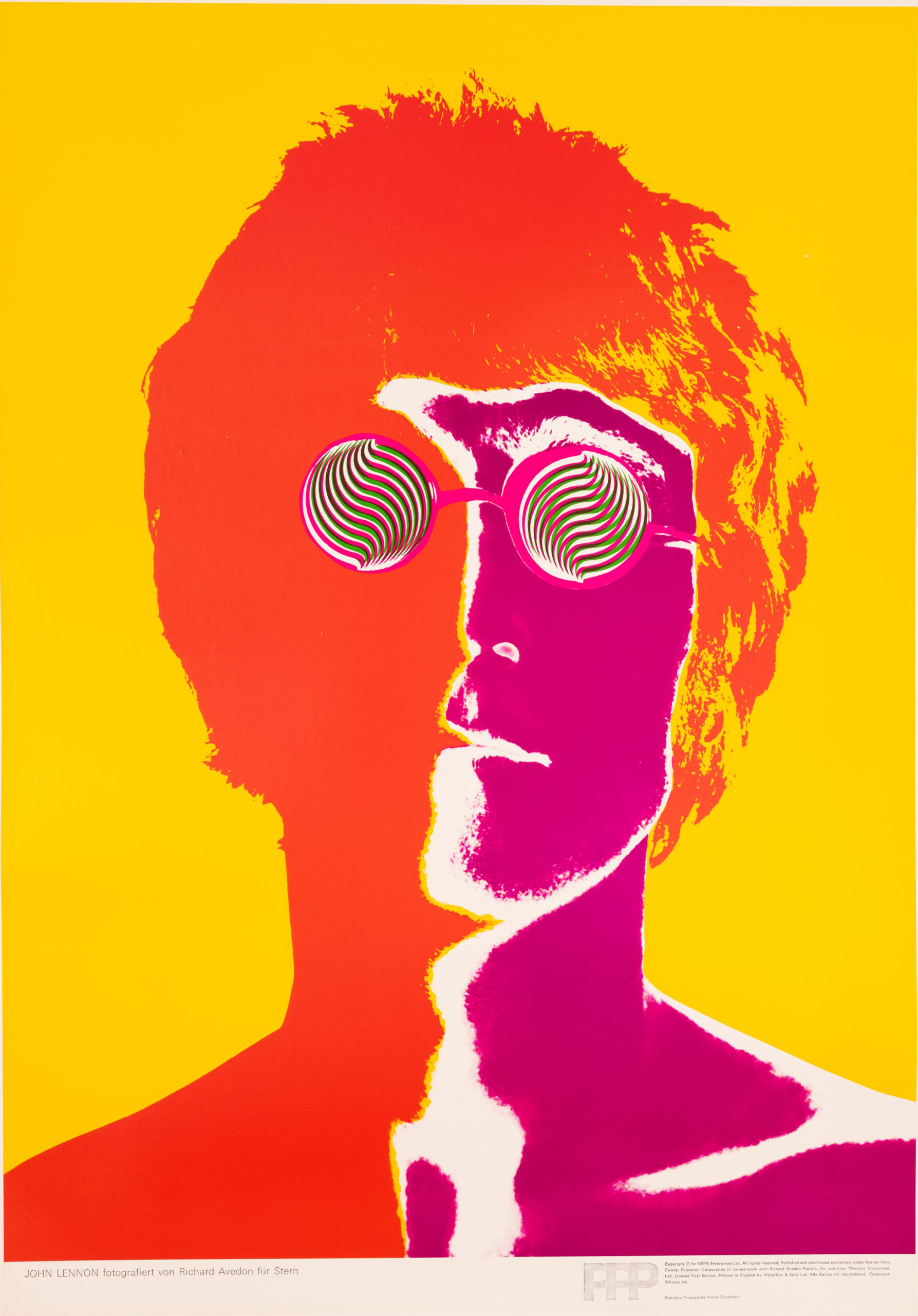 John Lennon by Richard Avedon for Stern 1967 Beatles poster