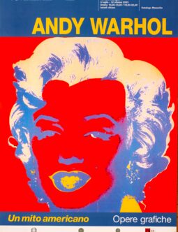 ANDY WARHOL Un Mito Americano VINTAGE POP ART POSTER MARILYN ON LINEN Original Authentic