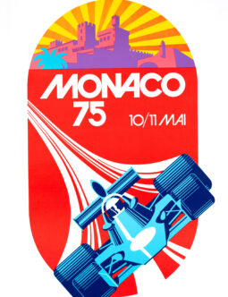 1975 Grand Prix Automobile of Monaco by Michael Turner on linen