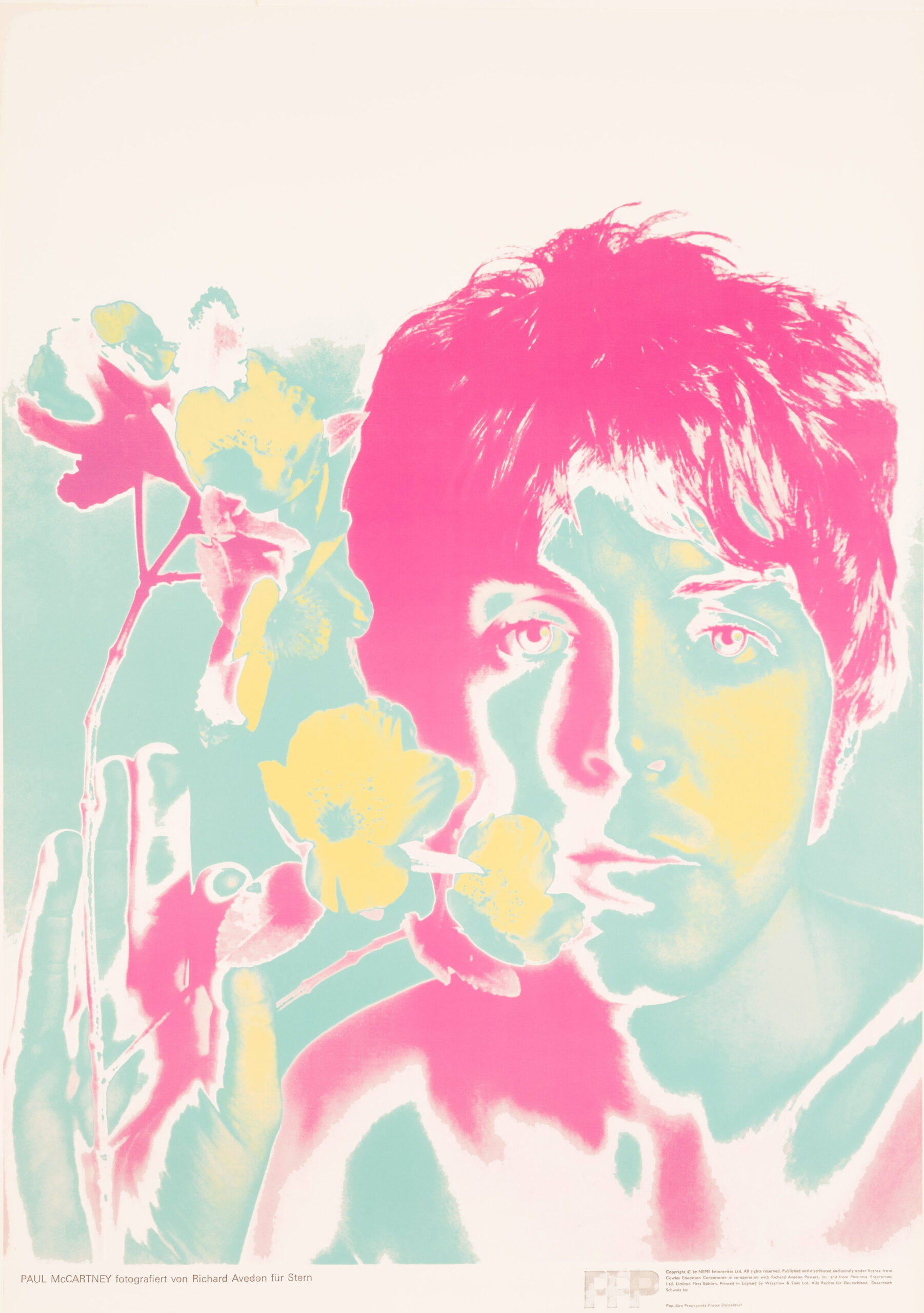 Paul McCartney by Richard Avedon for Stern 1967 Beatles poster