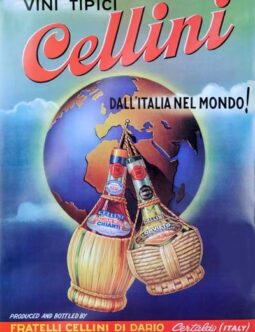 Vini Tipici Cellini Italian wine poster 1950 vintage poster