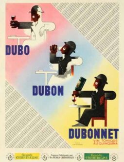 Dubo Dubon Dubonnet by Cassandre affichette c 1930 vintage poster