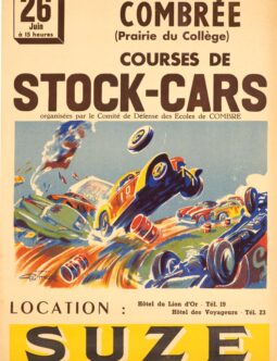 Geo Ham for Suze Stock Cars race 1950 ORIGINAL VINTAGE POSTER