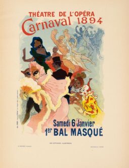 Carnaval 1894 Theatre de l'opera by Cheret for Les Affiches Illustrees