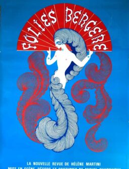 Folies Bergere La Nouvelle Revue by Helene Martini design by Erte 1970 original
