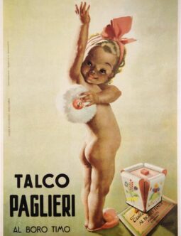 Talco Paglieri Perfume poster 1950 by Gino Boccasile original vintage poster on linen