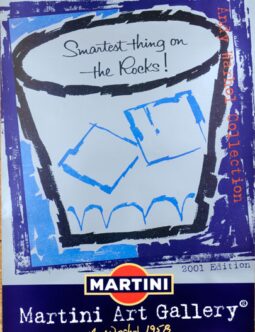 ANDY WARHOL Martini Gallery 1997 ORIGINAL VINTAGE POP ART POSTER ON LINEN
