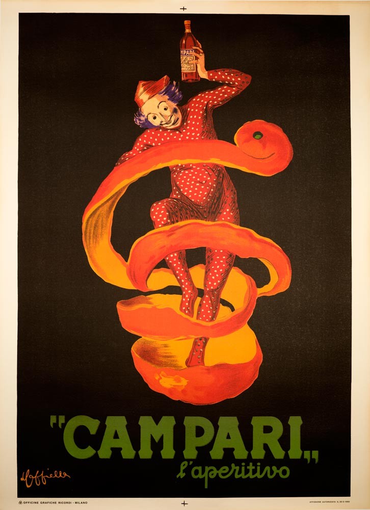 Campari L'Aperitivo by Leonetto Cappiello 1950c original Italian poster