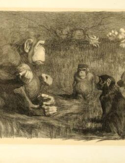 Le jugement a Paris by Jouve for L'Estampe Moderne 1897 original plate