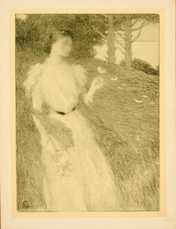 Soir d'Octobre by Ernest Laurent for L'Estampe Moderne 1897 original plate