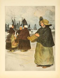 Les sardinieres by Borgex for L'Estampe Moderne 1897 original plate