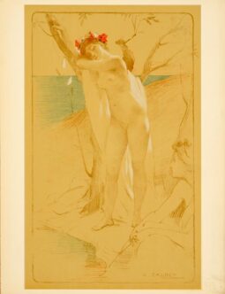 L'inconnu by cablet for L'Estampe Moderne 1897 original plate