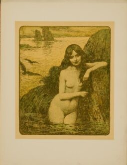 ORIGINAL VINTAGE FRENCH POSTER SIRENE BY GUERIN ESTAMPE MODERNE 1897