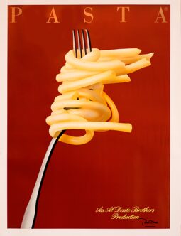 Razzia Pasta poster 1983 original hand signed poster small