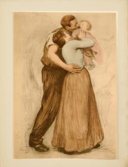 LE BAISER BY PROUVE VINTAGE FRENCH POSTER ESTAMPE MODERNE 1897