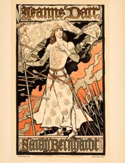 JEANNE D'ARC BY GRASSET VINTAGE FRENCH POSTER MAITRE DE L'AFFICHE 1895/99