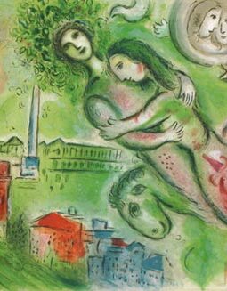 PARIS OPERA BY MARC CHAGALL ORIGINAL VINTAGE FRENCH TRAVEL POSTER 1964