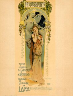 MESSALINE BY HELLBRONS VINTAGE FRENCH POSTER MAITRE DE L'AFFICHE 1895/99