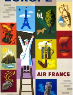 Air France Europe by Jean Carlu 1930 travel poster rare