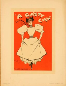 A GAIETY GIRL BY HARDY MAITRE DE L'AFFICHE 1895/99