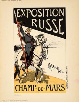 EXPOSITION RUSSE BY CARAN D'ACHE DAS MODERNE PLAKAT 1897