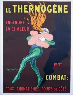 Thermogene by Leonetto Cappiello 1939 AUTHENTIC original French poster small VERSION