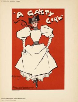 GAIETY GIRL BY HARDY DAS MODERNE PLAKAT 1897