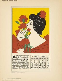 THE LAKESIDE PRESS BY DONNELEY DAS MODERNE PLAKAT 1897
