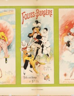 Menu programmes by Millet for Les Affiches Illustrees 1896