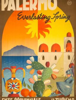 Palermo by Croce 1949 VINTAGE ORIGINAL Italian POSTER