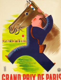 Loterie Nationale Grand Prix Paris 1938 by Derouet original french poster