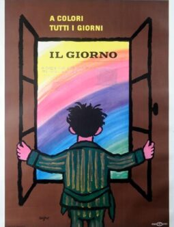 Il Giorno by Raymond Savignac 1950 original Italian poster