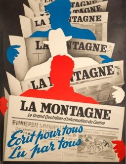 La Montagne by Robert Falcucci 1930 original french poster