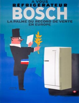 Bosch Refrigerator by Paul Colin 1963 original french poster