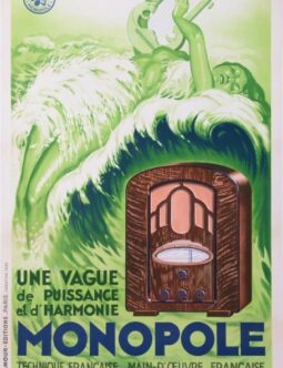 Monopole Radio 1934 original french poster