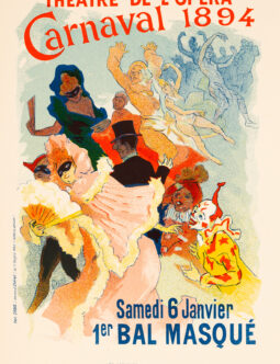 Carnaval 1894 Theatre de l'opera by Cheret for Les Affiches Illustrees