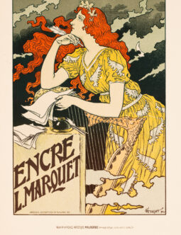 Encre L Marquet by Eugene Grasset Les Affiches Illustrees by Chaix Imprimerie 1896