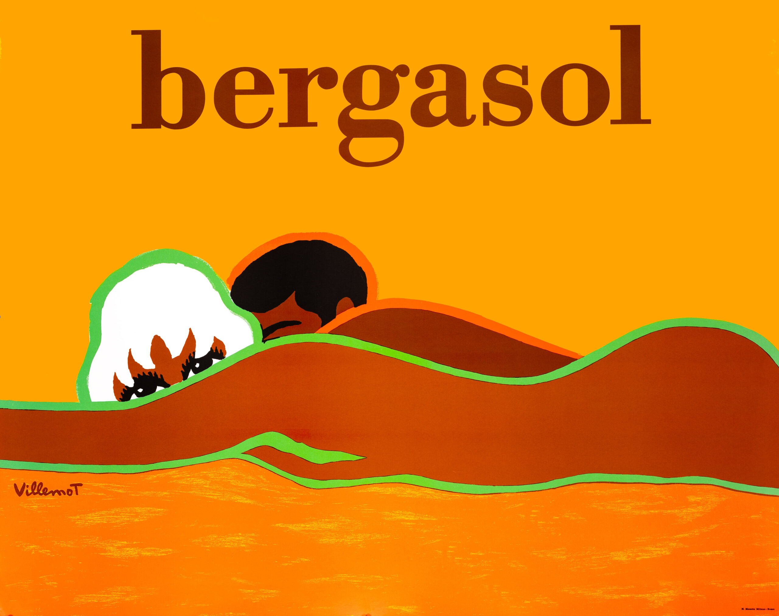 Bergasol by Bernard Villemot original c1976