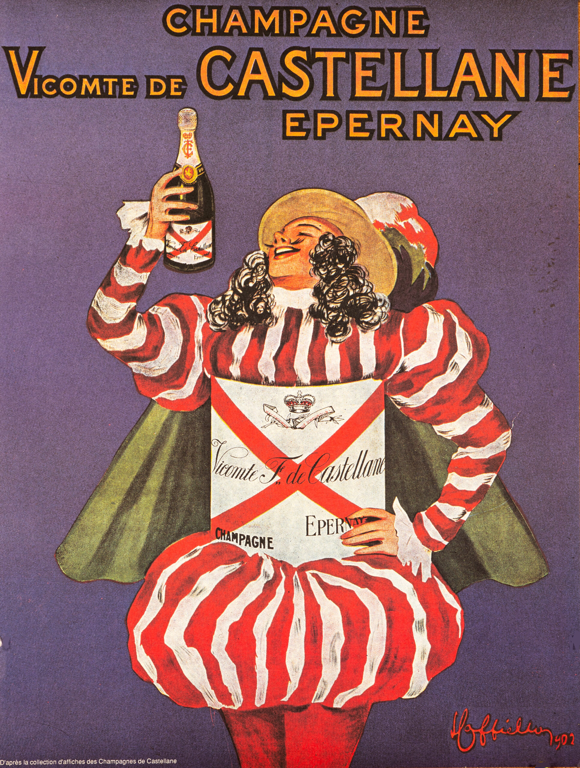 CHAMPAGNE CASTELLANE by Leonetto Cappiello 1980