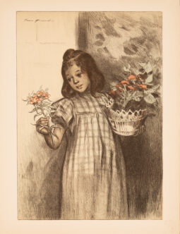 Bouisset – Bouquetiere – L’Estampe Moderne (1899) Original Lithograph