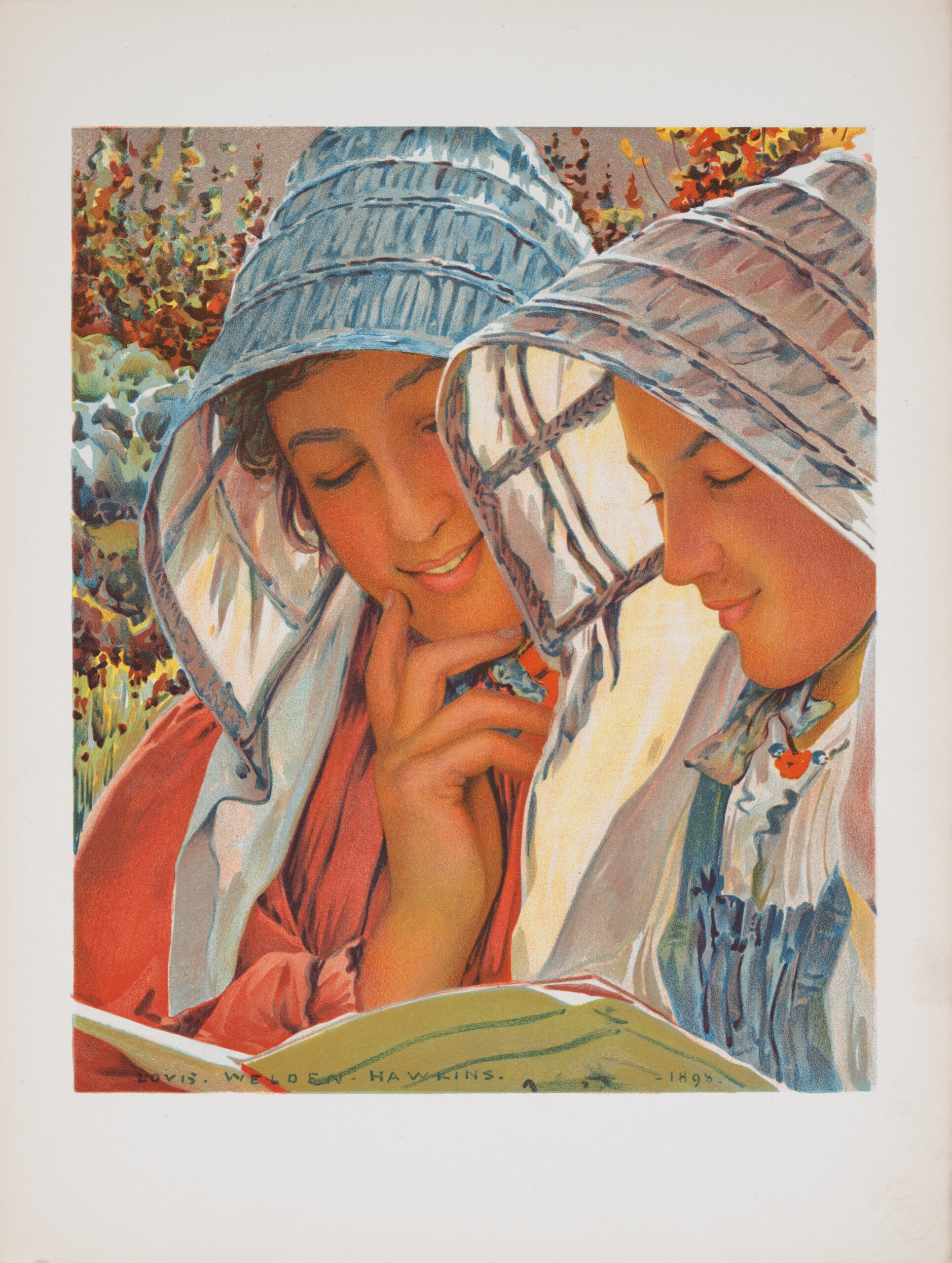 Liseuses – Louis Welden Hawkins 1898 L’Estampe Moderne Lithograph