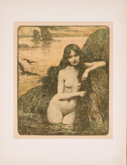 ORIGINAL VINTAGE FRENCH POSTER SIRENE BY GUERIN ESTAMPE MODERNE 1897