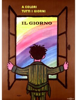 Il Giorno by Raymond Savignac 1956 original Italian poster