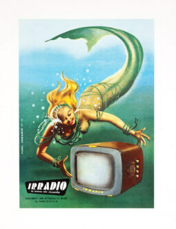Irradio Televison poster 1957 by Gino Boccasile